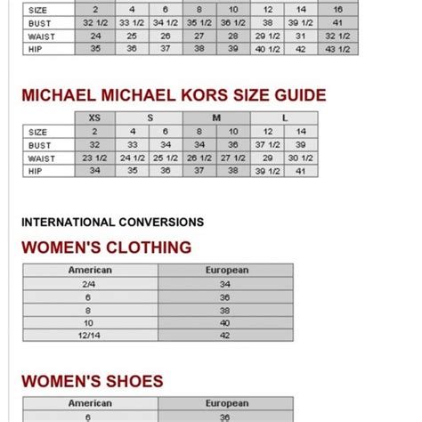 michael kors xl size|Michael Kors shoe size review.